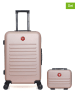 SWISS KOPPER 2-delige hardcase-trolleyset "Wil" lichtroze
