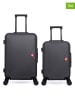 SWISS KOPPER 2-delige hardcase-trolleyset "Spiez" zwart