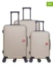 SWISS KOPPER 3-delige hardcase-trolleyset "Spiez" beige