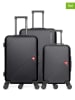 SWISS KOPPER 3-delige hardcase-trolleyset "Spiez" zwart