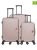 SWISS KOPPER 3tlg. Hardcase-Trolleyset "Spiez" in Rosa