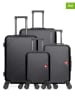 SWISS KOPPER 4tlg. Hardcase-Trolleyset "Spiez" in Schwarz