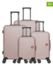 SWISS KOPPER 4tlg. Hardcase-Trolleyset "Spiez" in Rosa