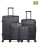 SWISS KOPPER 4-delige hardcase-trolleyset "Spiez" zwart