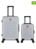 SWISS KOPPER 2-delige hardcase-trolleyset "Wil" grijs