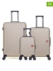 SWISS KOPPER 3-delige hardcase-trolleyset "Spiez" beige