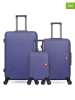 SWISS KOPPER 3-delige hardcase-trolleyset "Spiez" donkerblauw