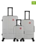 SWISS KOPPER 3-delige hardcase-trolleyset "Uster" grijs