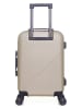 SWISS KOPPER Hardcase-Trolley "Spiez" in Beige - (B)35 x (H)55 x (T)21 cm