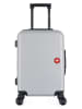 SWISS KOPPER Hardcase-trolley "Spiez" zilverkleurig - (B)35 x (H)55 x (D)21 cm