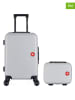 SWISS KOPPER 2-delige hardcase-trolleyset "Spiez" zilverkleurig