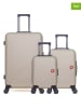 SWISS KOPPER 3tlg. Hardcase-Trolleyset "Spiez" in Beige