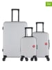 SWISS KOPPER 3-delige hardcase-trolleyset "Spiez" grijs