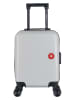 SWISS KOPPER Hardcase-Trolley "Spiez" in Silber - (B)32 x (H)42 x (T)20 cm