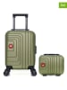 SWISS KOPPER 2tlg. Hardcase-Trolleyset "Ruti" in Khaki