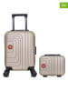 SWISS KOPPER 2tlg. Hardcase-Trolleyset "Ruti" in Beige