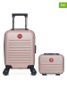 SWISS KOPPER 2-delige hardcase-trolleyset "Wil" lichtroze