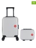 SWISS KOPPER 2-delige hardcase-trolleyset "Spiez" grijs