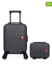 SWISS KOPPER 2-delige hardcase-trolleyset "Spiez" zwart