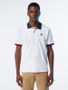 North Sails Poloshirt in Weiß/ Dunkelblau