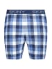 Skiny Pyjama-Shorts in Blau/ Weiß