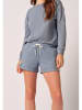 Skiny Sweatshort lichtblauw