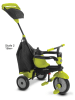 SmarTrike Rowerek trójkołowy "Glow" w kolorze czarno-zielonym - 10 m+