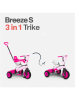 SmarTrike Rowerek trójkołowy "Breeze S" w kolorze różowym - 15 m+