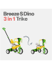 SmarTrike Rowerek trójkołowy "Breeze S" w kolorze żółto-zielonym - 15 m+