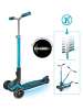 GLOBBER Step "Ultimum Lights" met led-wielen blauw - vanaf 5 jaar