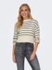 ONLY Pullover in Creme/ Schwarz
