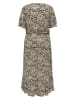 ONLY Kleid in Braun/ Creme