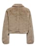 ONLY Kunstpelzjacke "ONLDANA" in Beige