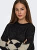 ONLY Pullover in Schwarz/ Creme