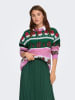 ONLY Sweter w kolorze zielono-różowym