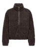 ONLY Fleece trui donkerbruin