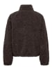 ONLY Fleece trui donkerbruin
