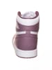 Nike Leder-Sneakers "Air Jordan 1 Retro High" in Weiß/ Lila