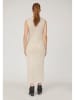 SisterS point Sukienka dzianinowa w kolorze kremowym