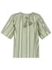 SisterS point Bluse in Grün/ Creme
