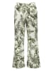 SisterS point Spodnie w kolorze kremowo-zielonym