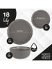 Moritz & Moritz 18tlg. Geschirrset "Nordic" in Grau