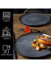 Moritz & Moritz 6-delige set: dinerborden "Vida" antraciet - Ø 27 cm