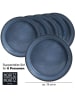 Moritz & Moritz 6er-Set: Suppenteller "Vida" in Blau - Ø 19 cm