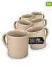 Moritz & Moritz 6-delige set: koppen "Nordic" taupe - 300 ml