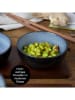 Moritz & Moritz 4er-Set: Miso-Schalen "Vida" in Schwarz/ Blau - Ø 12 cm