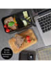 Moritz & Moritz Lunchbox "Bento" in Schwarz/ Hellbraun - 1,36 l