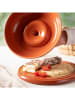 Römertopf Servierplatte in Orange - Ø 25 cm