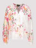 monari Bluse in Weiß/ Rosa