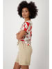 monari Shirt in Creme/ Rot